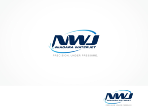 "Niagara Waterjet" with the tagline "Precision. Under Pressure." | Diseño de Logo por ArtTank