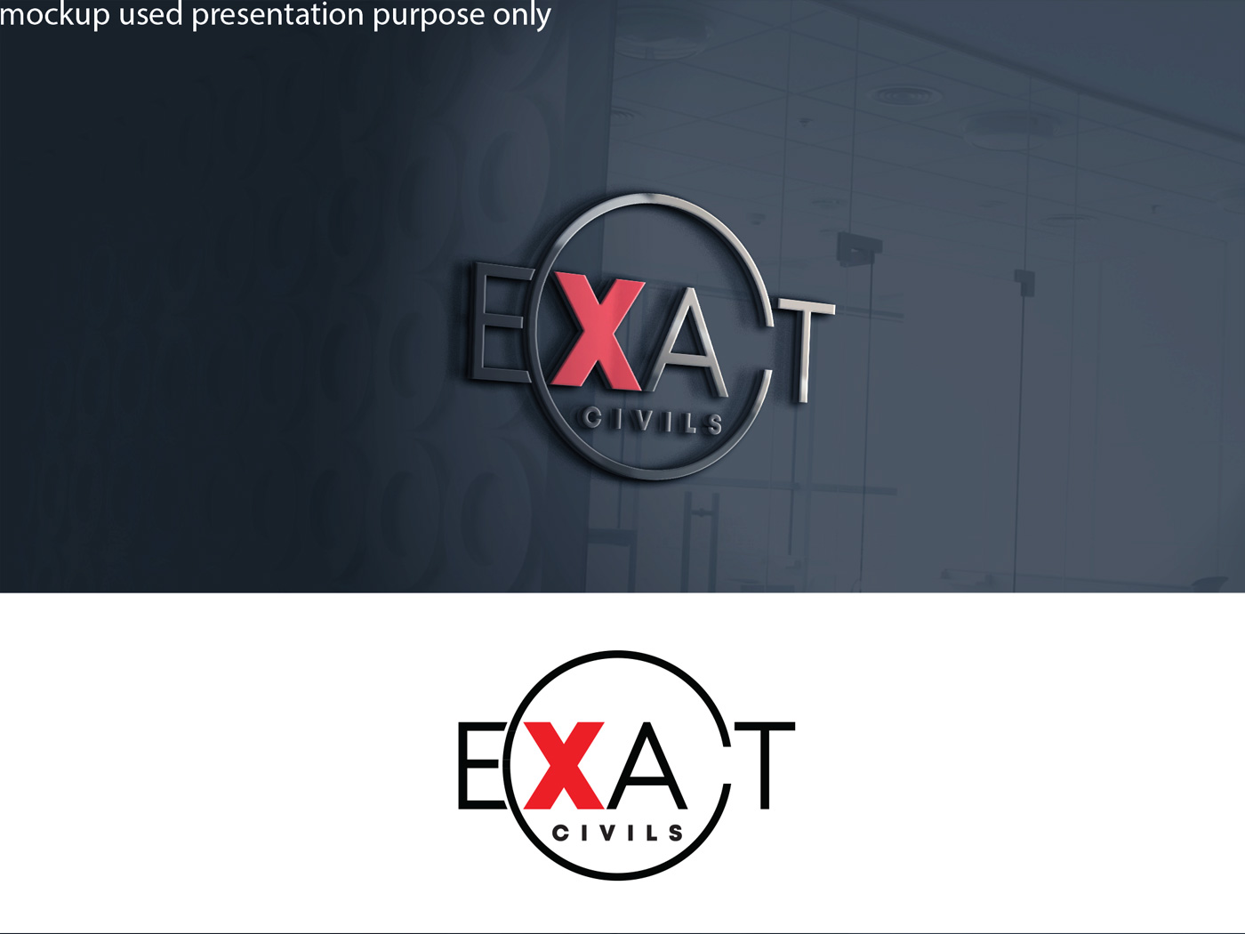 Logo Design by A S design @ for EXACT CIVILS | Design #23213337