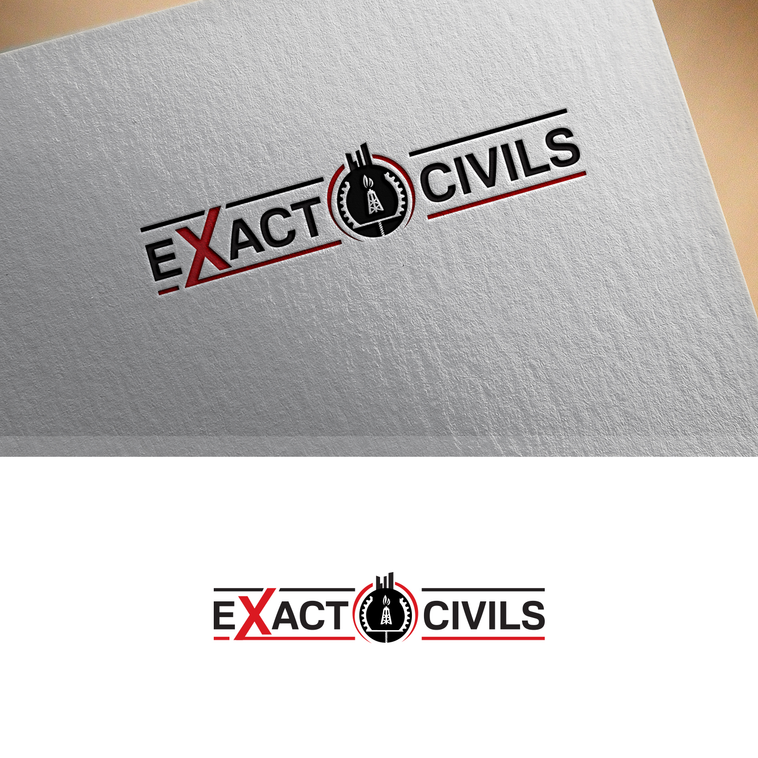 Logo Design by Maxo-Biz for EXACT CIVILS | Design #23223756