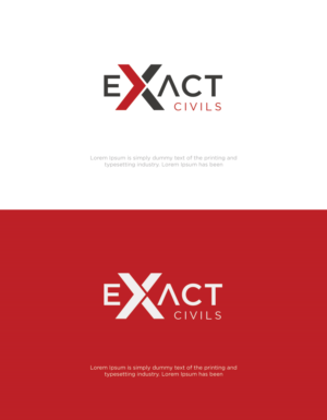 Logo Design by luthfanajah 2 for EXACT CIVILS | Design: #23205883