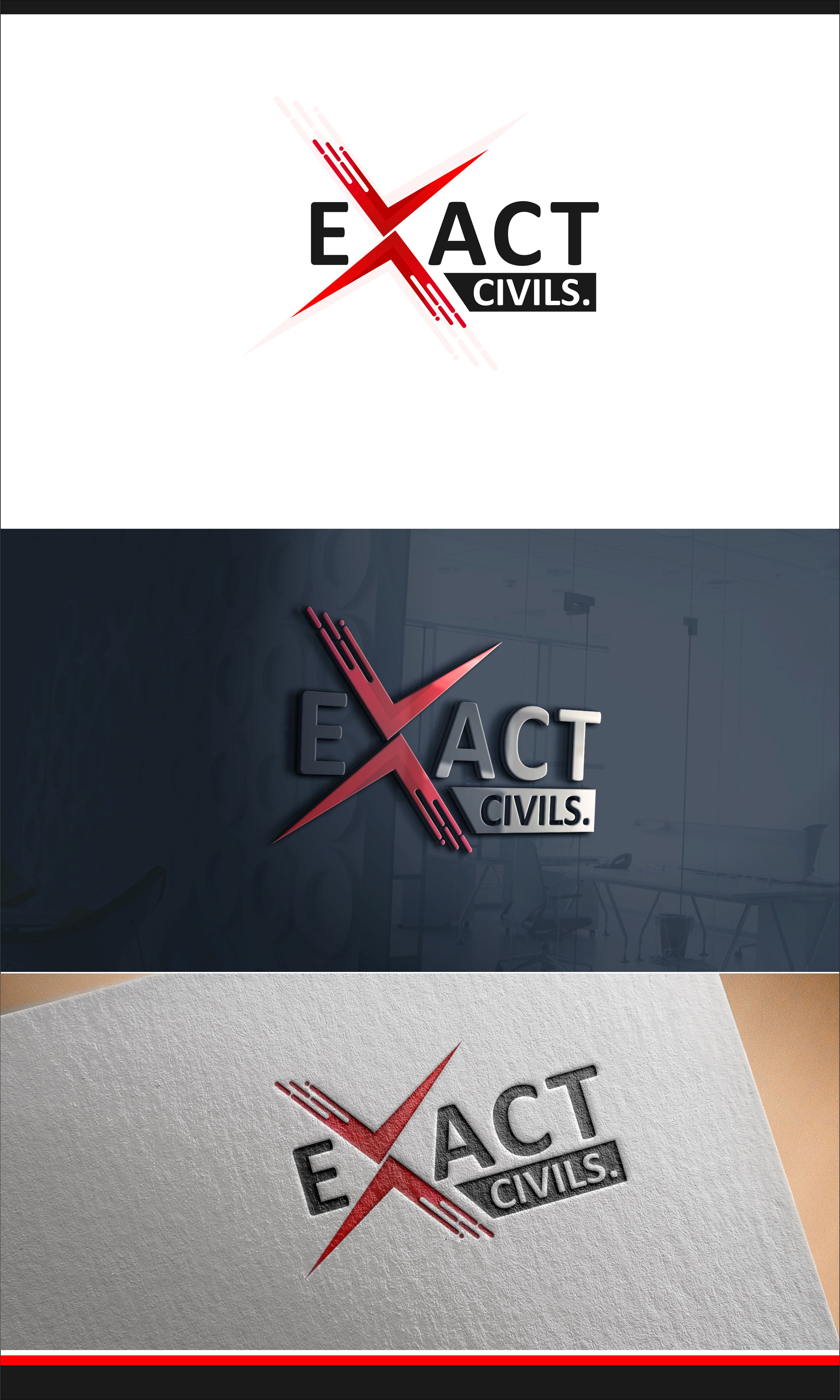 Logo Design by Rahmadika for EXACT CIVILS | Design #23201830