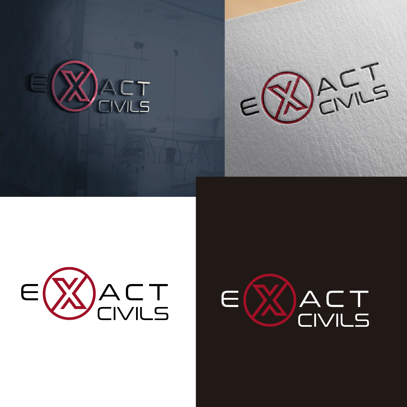 Logo Design by Klary for EXACT CIVILS | Design #23196964