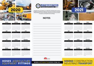 A2 Desk calendar/planner *landscape* | Graphic Design by JK18