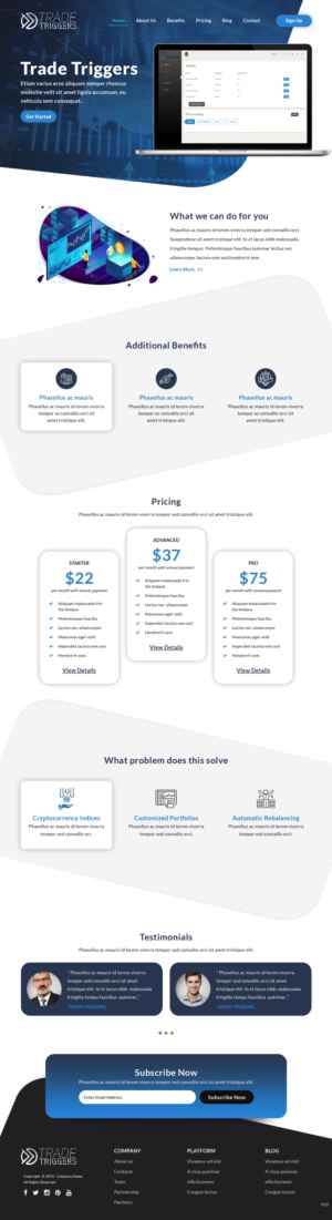 Web Design by pb for this project | Design: #23248941