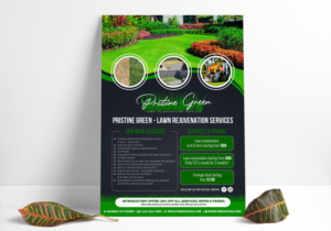 Pristine Green - Lawn Rejuvenation Services  | Flyer-Design von SAI DESIGNS