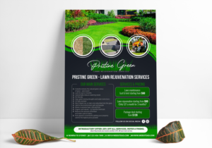 Pristine Green - Lawn Rejuvenation Services  | Flyer Design by SAI DESIGNS