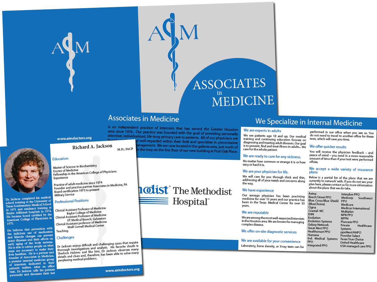 Brochure Design by Kings Bishop Design for Associates in Medicine, P.A. | Design #730752