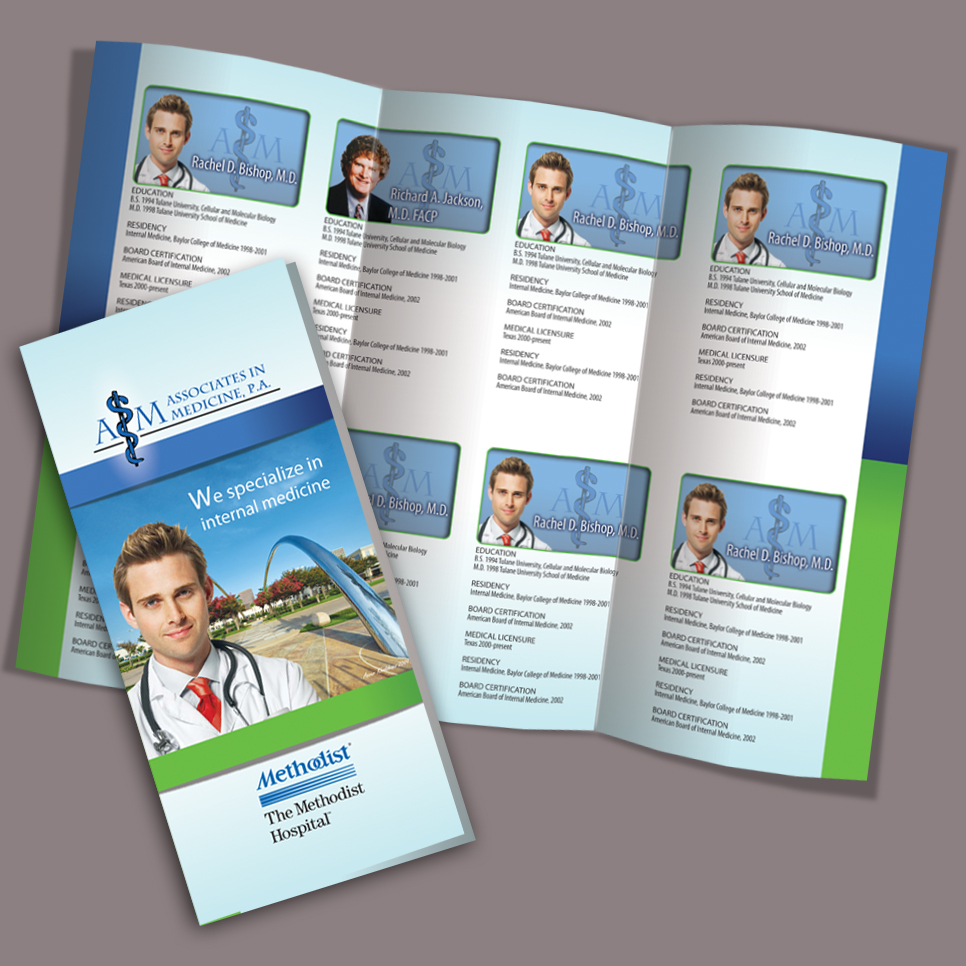 Brochure Design by ganz abecia for Associates in Medicine, P.A. | Design #731413