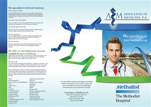 Brochure Design by ganz abecia for Associates in Medicine, P.A. | Design: #731578