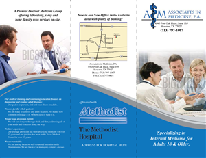 Brochure Design by jmsgraphicdesign for Associates in Medicine, P.A. | Design #728604
