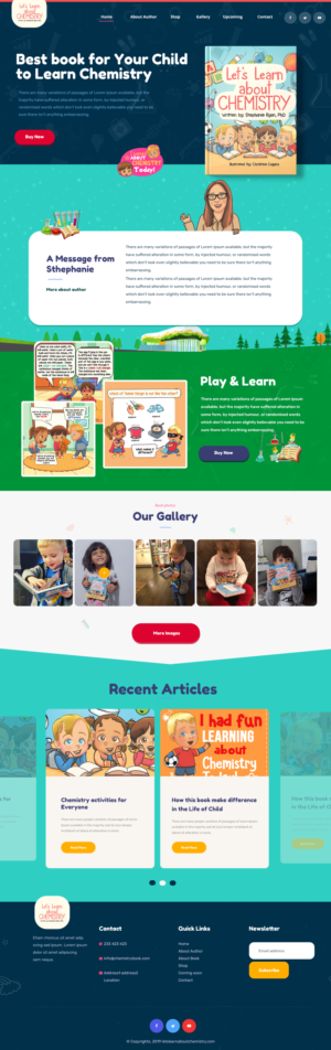 Need a website to promote and sell my book | Web Design by designerkochi
