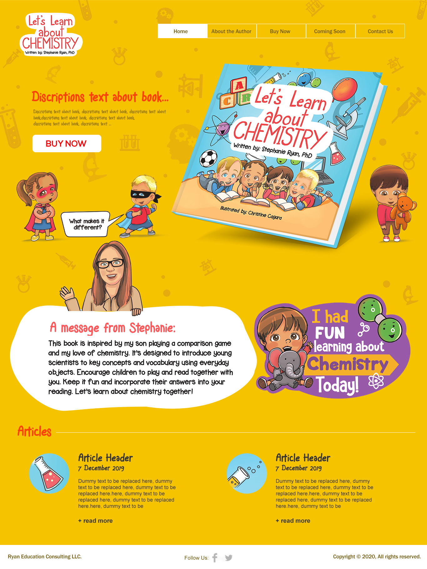 Web Design by colordrops creatives for Ryan Education Consulting LLC | Design #23210273