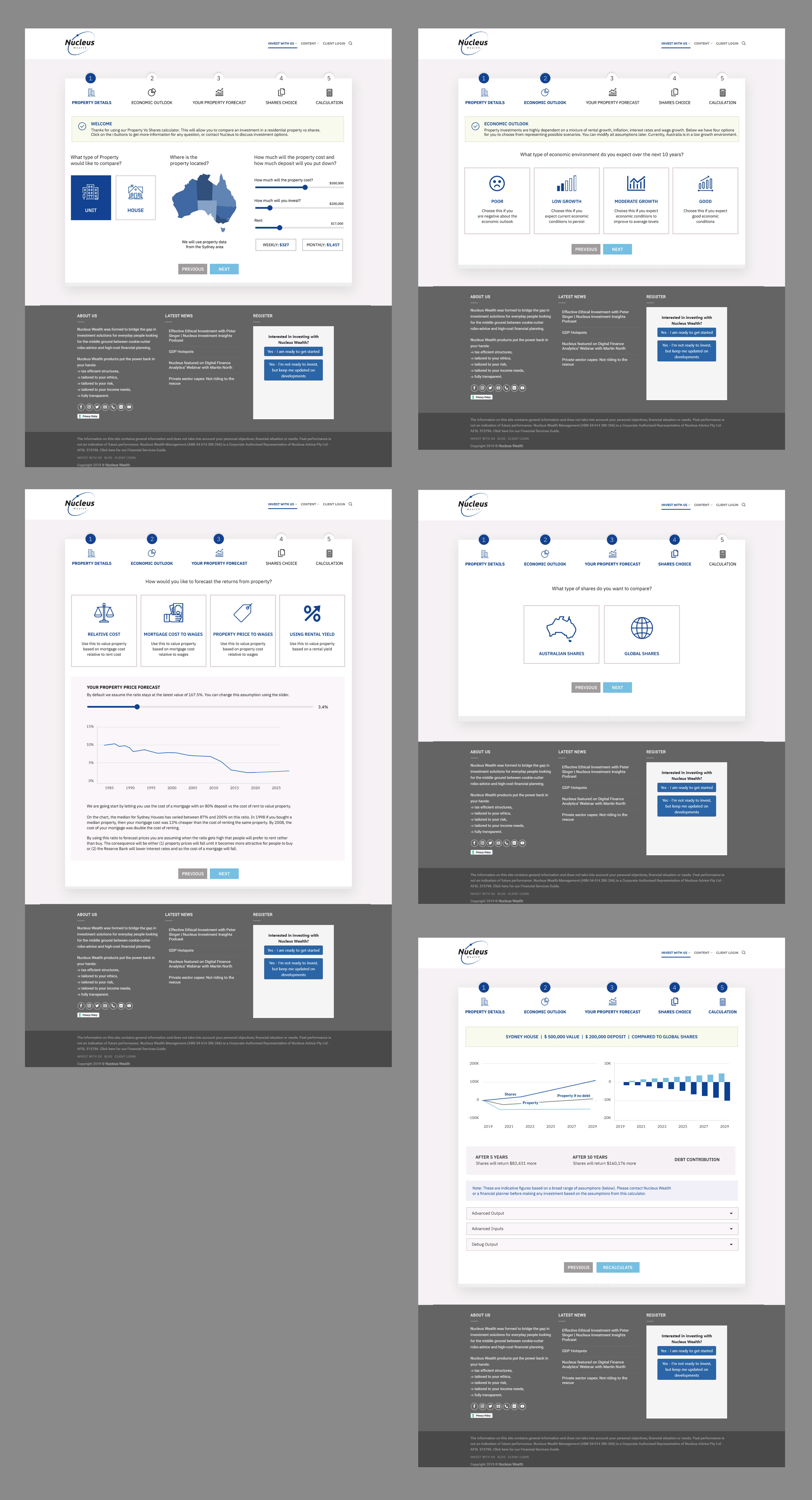 Web Design by pb for Nucleus Wealth | Design #23416634