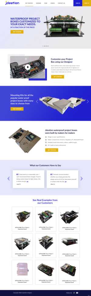 Web Design par pb pour jdeation | Design : #23227347