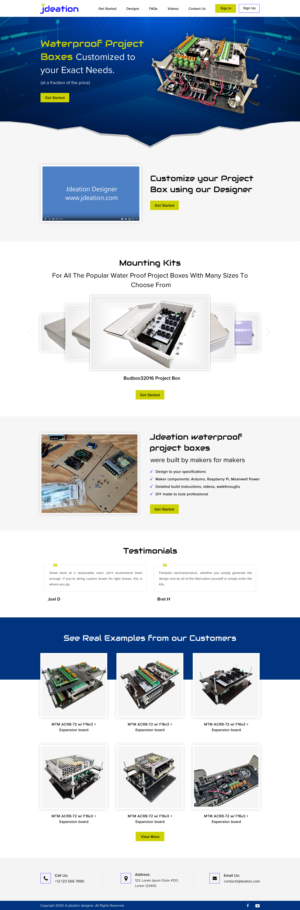 Web Design par Sbss pour jdeation | Design : #23216619