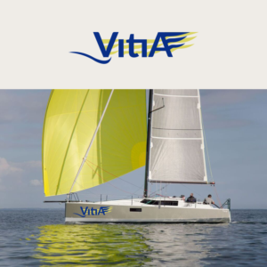 Graphic Design for the name of a catamaran called Vitia | Graphic Design by MNM