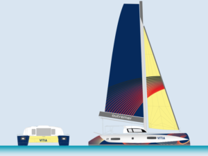 Graphic Design for the name of a catamaran called Vitia | Graphic Design by Javelin Studio