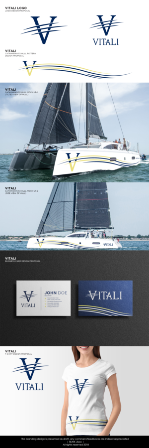 Graphic Design for the name of a catamaran called Vitia | Grafik-Design von Kim Ji