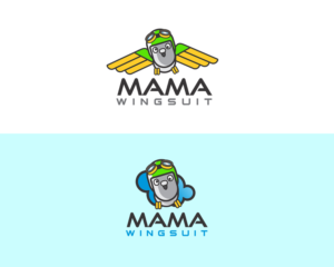 Mama Wingsuit | Diseño de Logo por Djamdesign