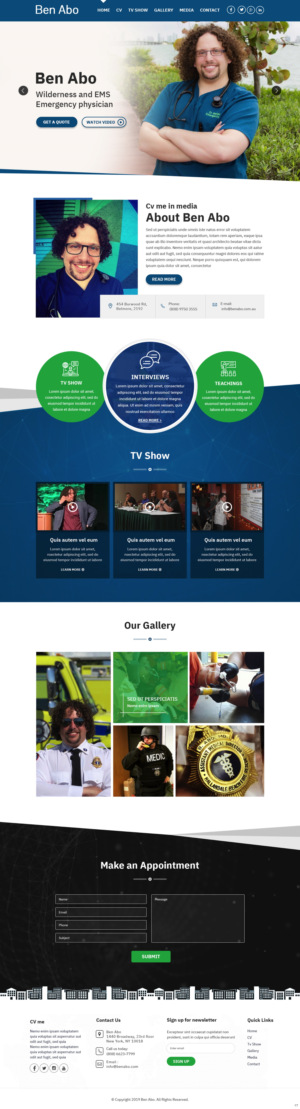Web Design by pb for this project | Design #23227259