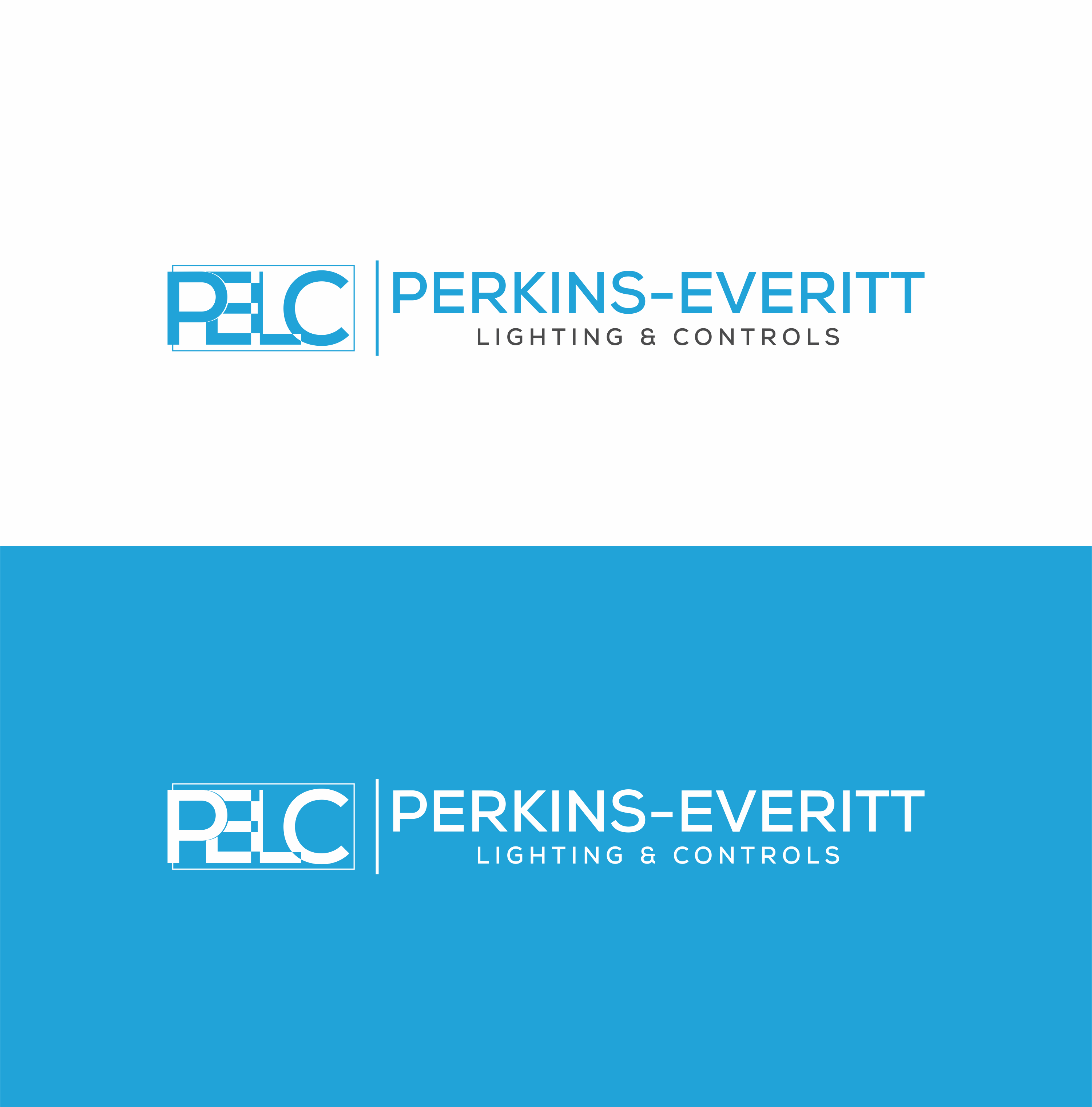 Logo Design by Handi Melandi07 2 for Perkins-Everitt Lighting & Controls | Design #23223095