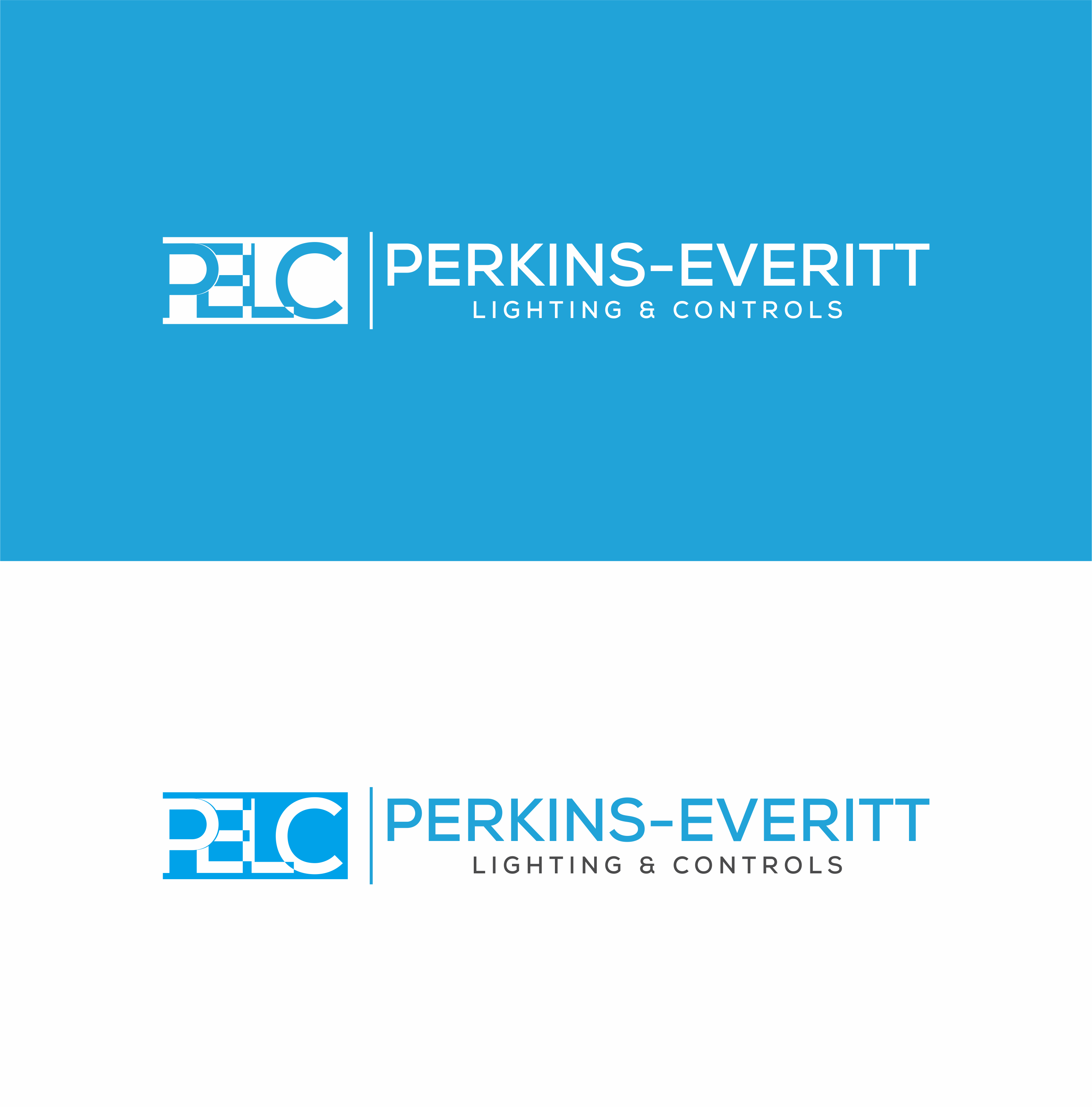 Logo Design by Handi Melandi07 2 for Perkins-Everitt Lighting & Controls | Design #23223111