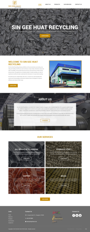 Web Design by pb for Sin Gee Huat Recycling | Design: #23227407