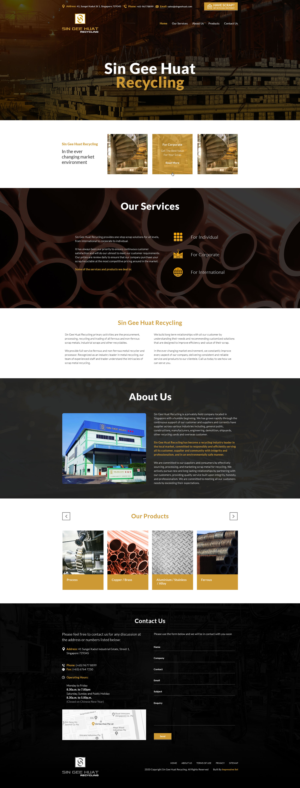 Web-Design von Impressive Solutions für Sin Gee Huat Recycling | Design: #23223803