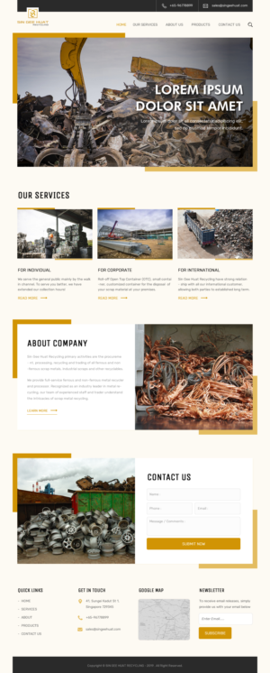 Web Design by rightway for Sin Gee Huat Recycling | Design: #23224760