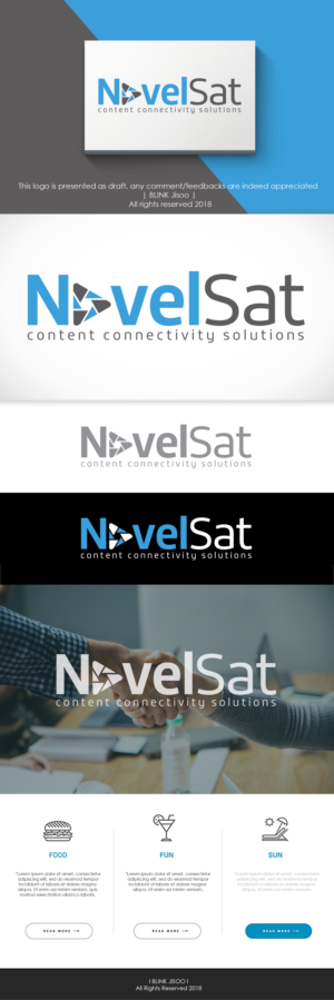 The logo can be with our full name - NovelSat or can be designed also as NS or any other idea. | Logo-Design von Kim Ji