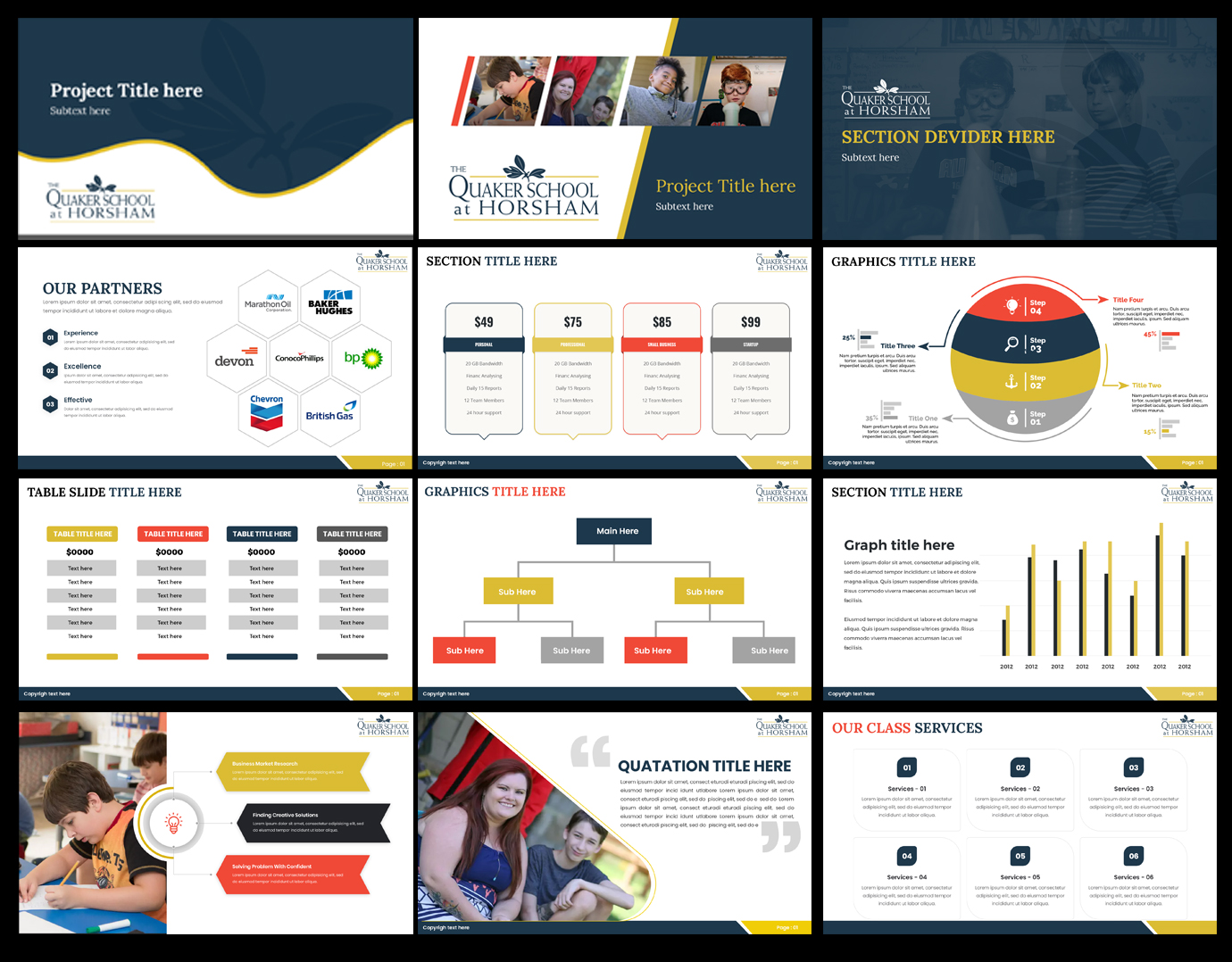 Diseño de PowerPoint por Best Design Hub para The Quaker School | Diseño #23227446