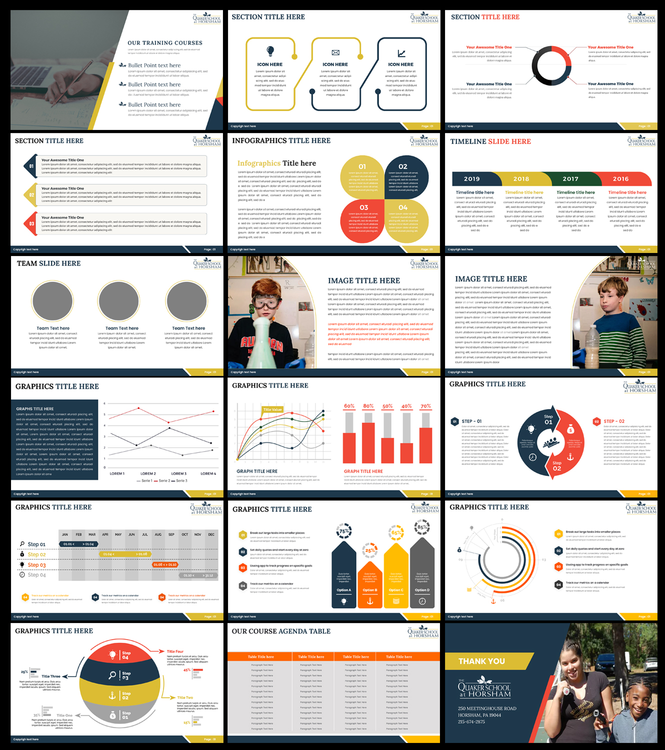 PowerPoint Design by Best Design Hub for The Quaker School | Design #23227447