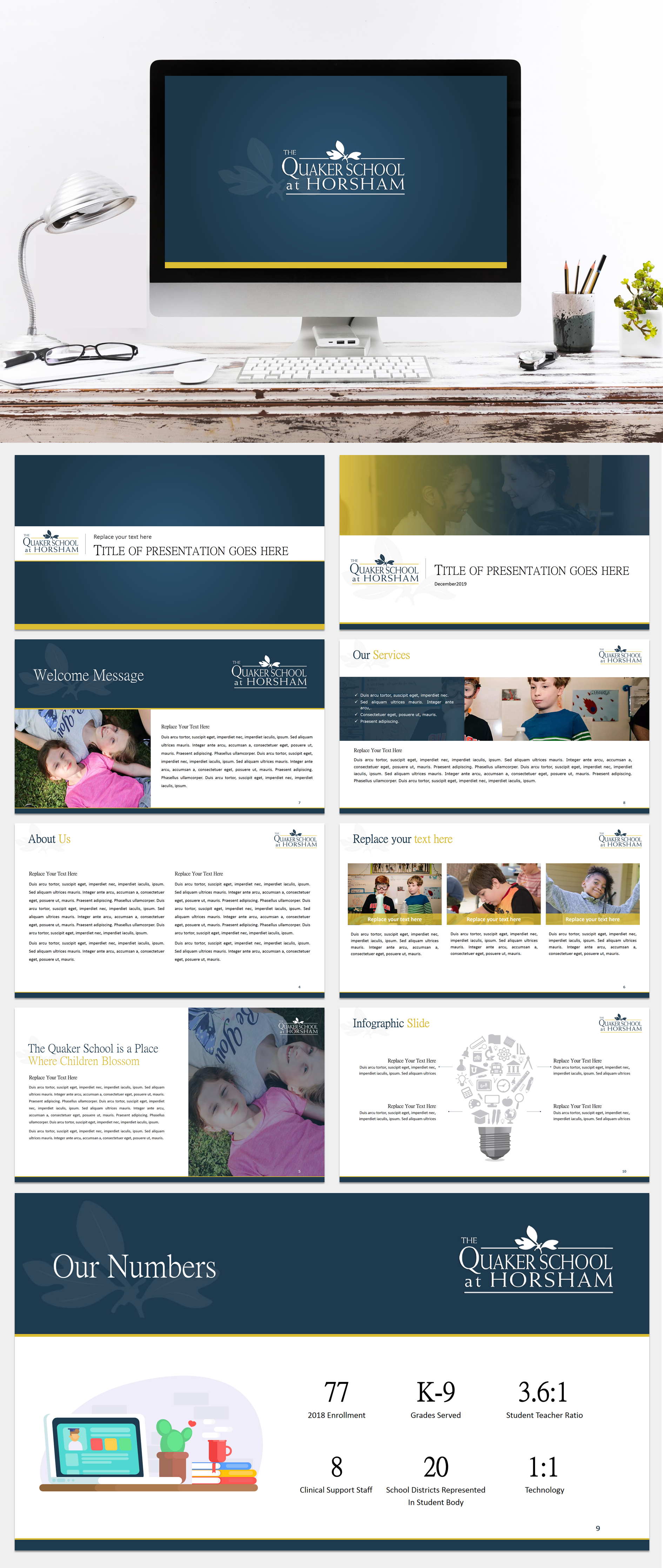 Diseño de PowerPoint por mduarte24 para The Quaker School | Diseño #23228445