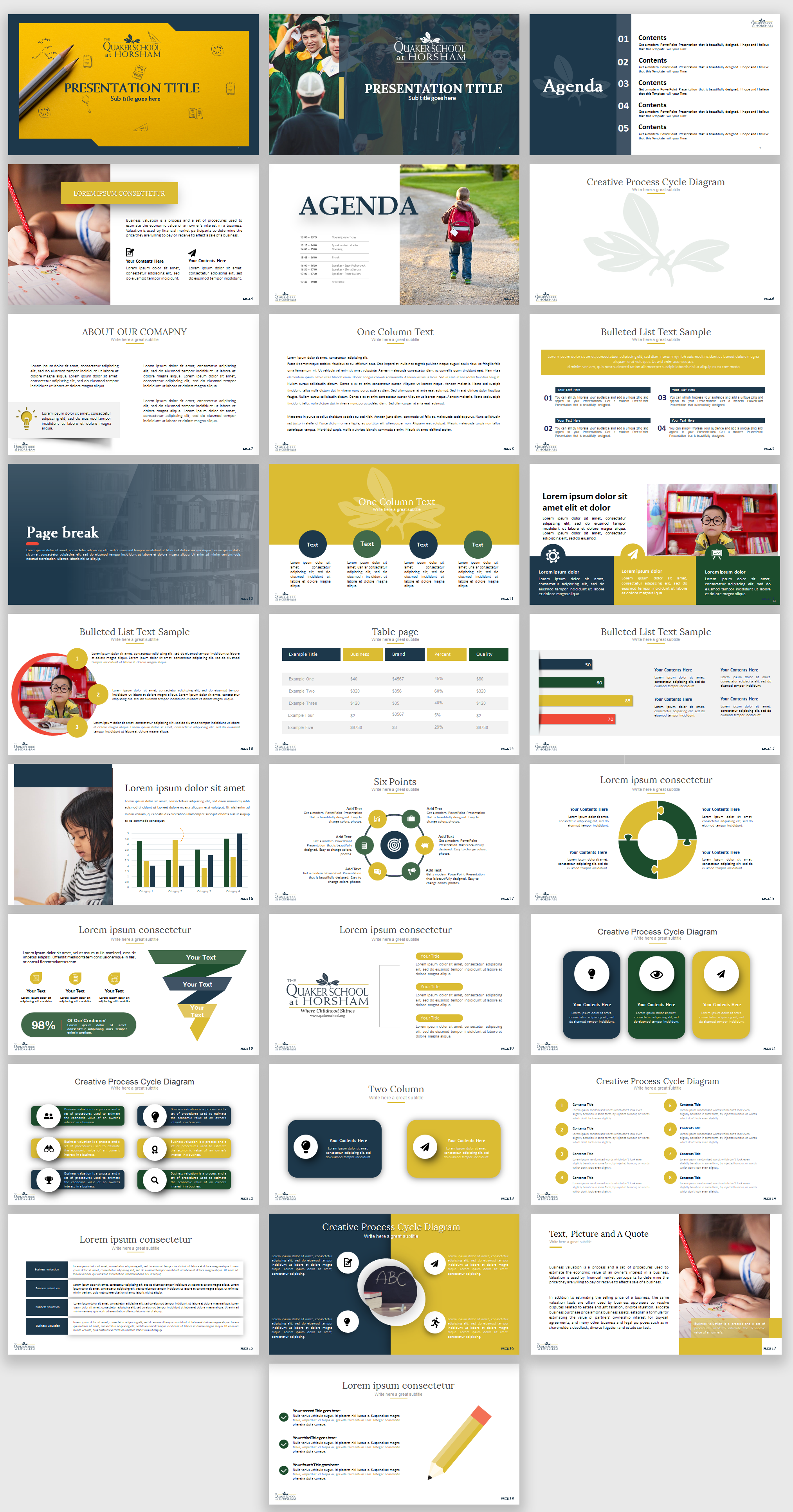 PowerPoint Design by IndreDesign for The Quaker School | Design #23225516