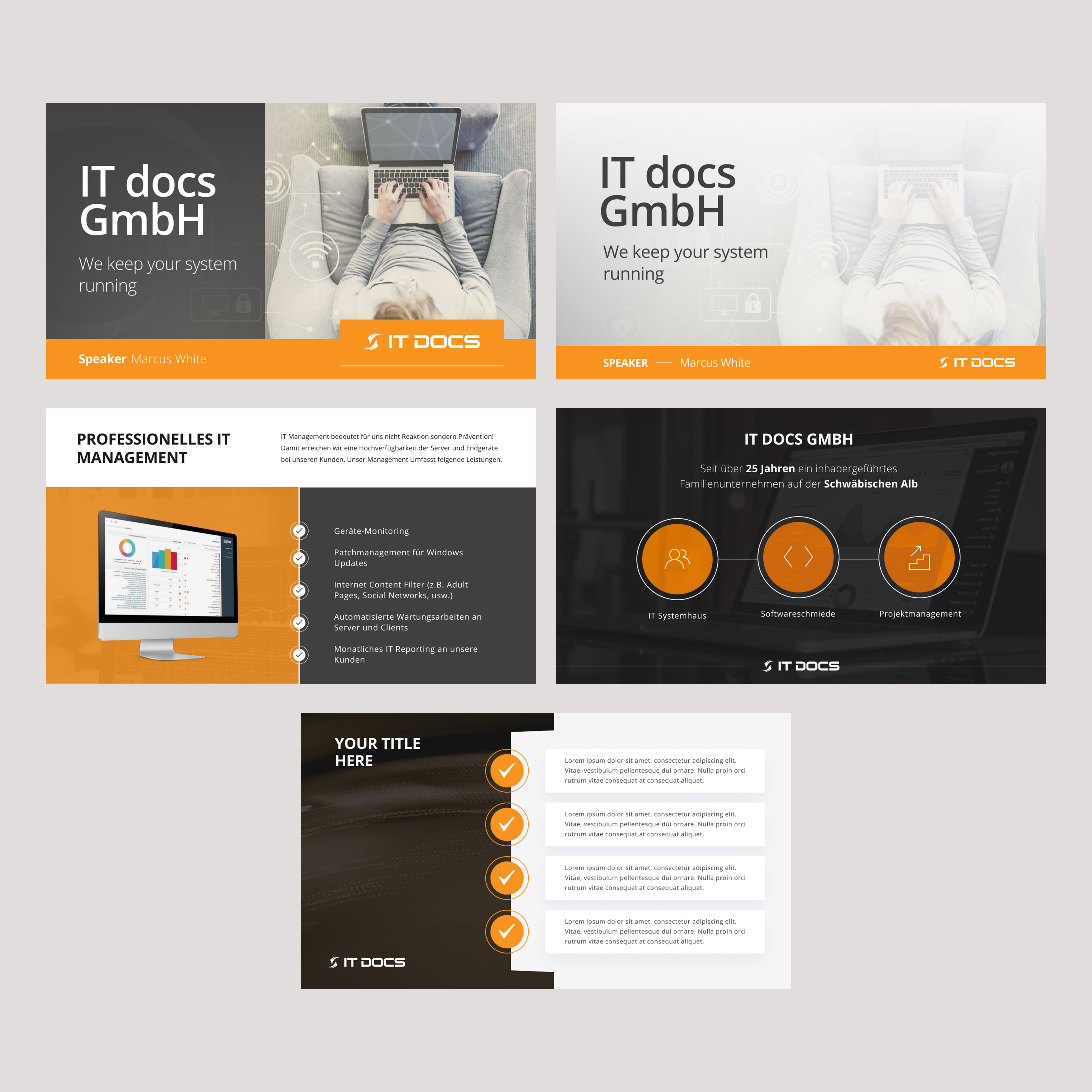 Design de PowerPoint par Dingo pour IT Docs GmbH | Design #23236139