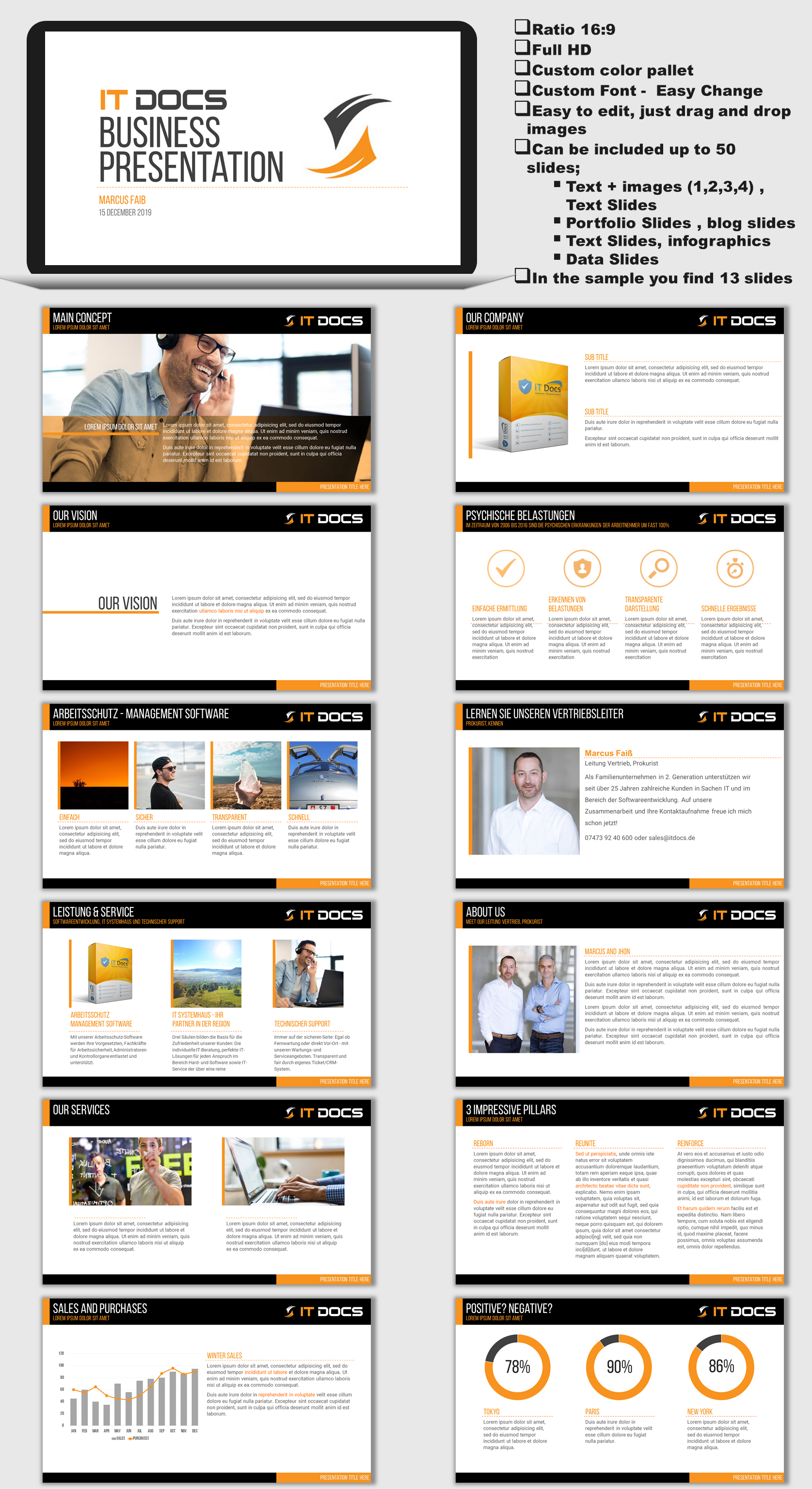 PowerPoint Design by joseborgesbarboza 2 for IT Docs GmbH | Design #23259424