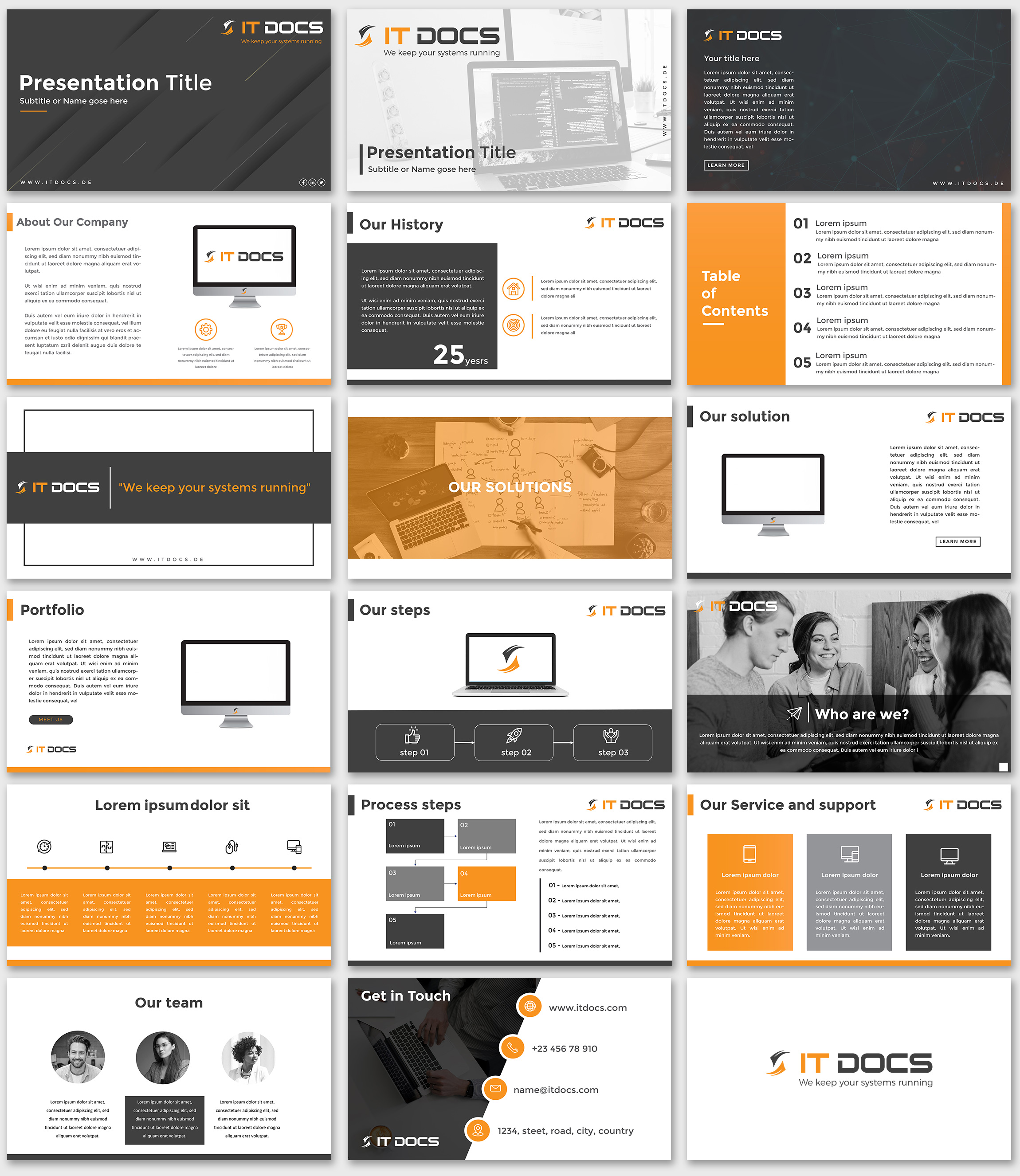 Diseño de PowerPoint por Luvinda para IT Docs GmbH | Diseño #23252391