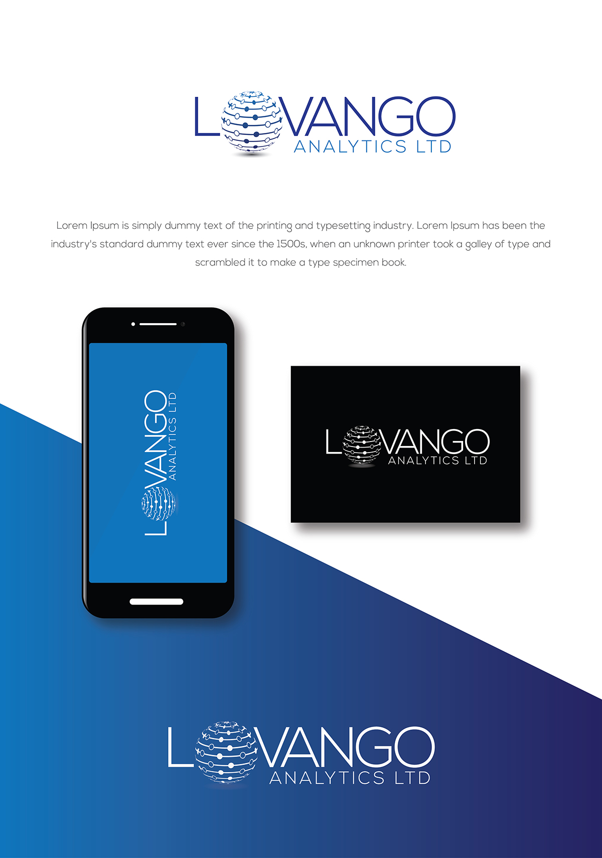 Logo Design by Farooq Zahid for Lovango Analytics Ltd | Design #23234808