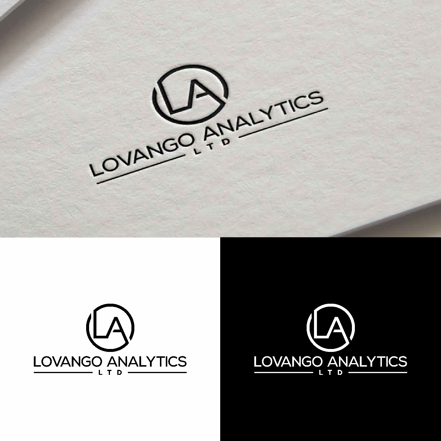 Logo Design by saher khan 2 for Lovango Analytics Ltd | Design #23228945