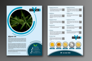 PrYme Cannabis Extracrs Flyer for Cannabis stores and distributors | Flyer Design by ecorokerz