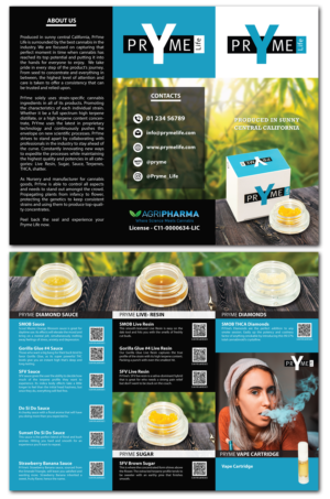 PrYme Cannabis Extracrs Flyer for Cannabis stores and distributors | Flyer Design by kaatem