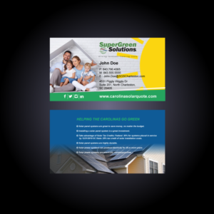 Solar and Energy Efficiency Business Card | Business Card Design by designgreen