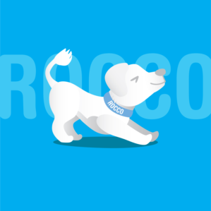 Nats KYD’s company. I require a  2D design of dog named Rocco in a puppy dog pose * | Diseño Gráfico por desainerd