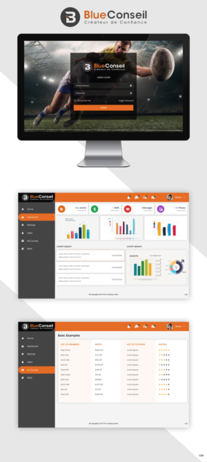 Web Design by pb for blue conseil | Design: #23255263