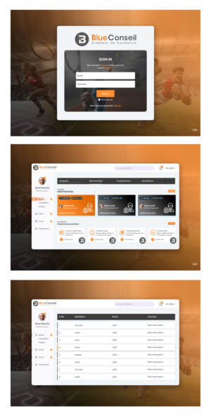 Web Design by pb for blue conseil | Design: #23255266
