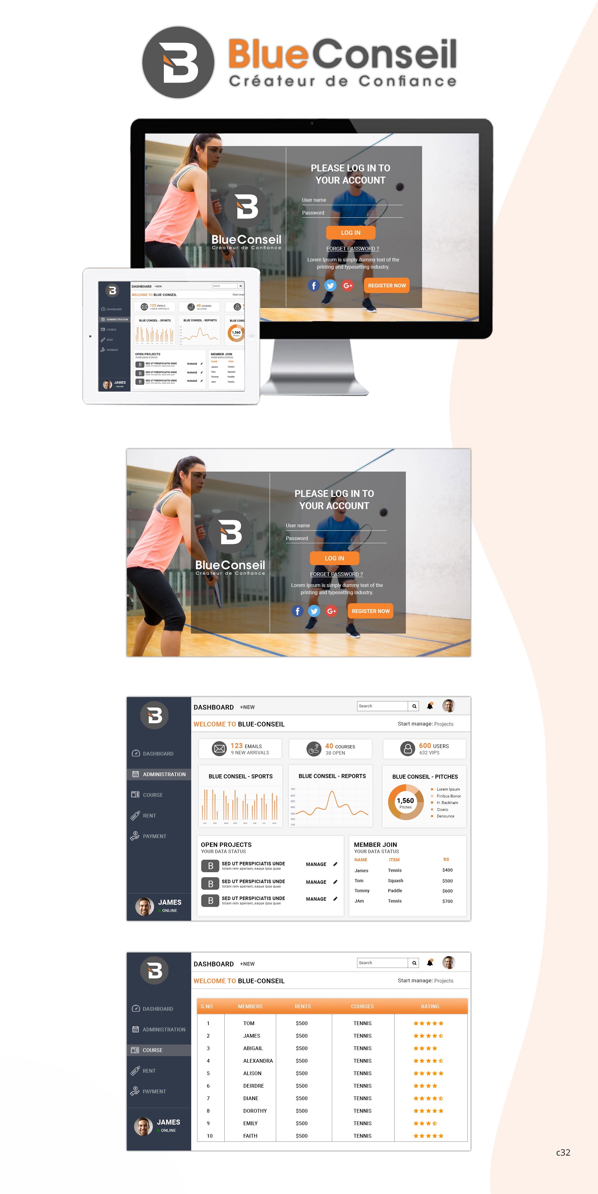 Diseño Web por pb para blue conseil | Diseño #23266349