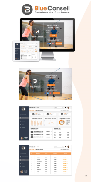 Web Design by pb for blue conseil | Design: #23266349