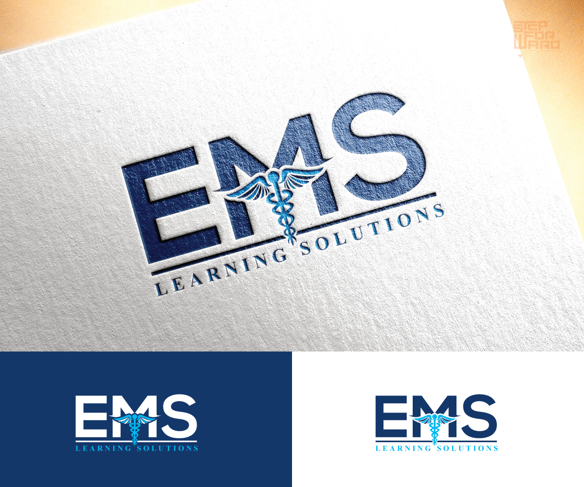 Logo Design by step forward 2 for EMS Learning Solutions | Design #23239333