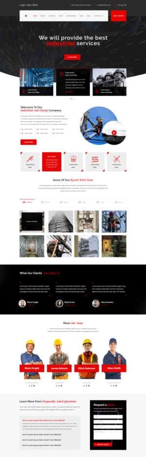 Electrical contracting business webpage specialises in industrial and automation works | Diseño Web por Starto Agency