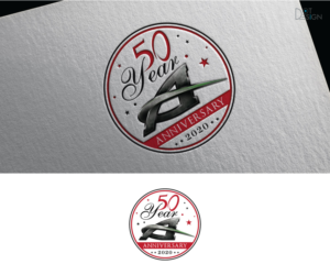 50 or 50th Anniversary combined with our current logo | Logo Design by Dot Design 3